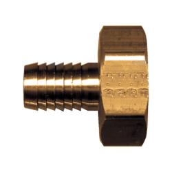 CNC MACHINED FEMALE HOSE BARB CONNECTOR