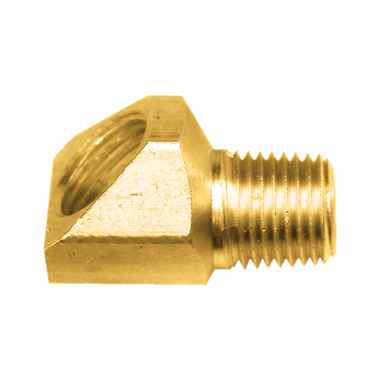 CNC Machined 45° Male Pipe Elbow CNC Machined 45° Male Pipe Elbow