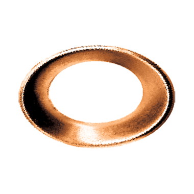 CNC Machined Copper Flare Gasket CNC Machined Copper Flare Gasket